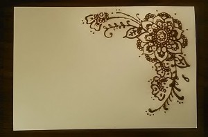 初めてのメヘンディ
