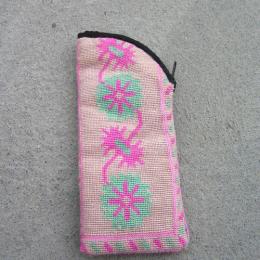刺繍 メガネ・ペンケース(アンバランスデザイン)